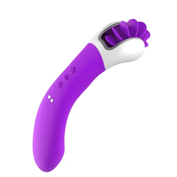Rotation Dildo Vibratorer Oral Sex Tungen Slikke Toy Seksuel Wellness-G-Spot Massage Kvindelige Klitoris Stimulator Sex Legetøj til Kvinder