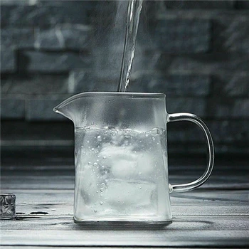 350-750ML Klar varmeandig Klart Glas Tekande Kande W Infusionsenheden Og Te Blad Urte-Potte Blomst Tekande Mælk Juice Container