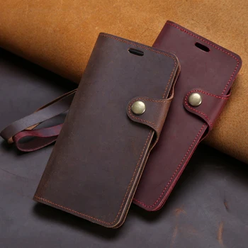 Læder Flip Phone Case For Xiaomi Redmi Bemærk 9S 9 8 8T 8A 7 7A 6 6A 5 Plus 5A 4X 4 3 K30 Pro Dække Crazy Horse Skin Wallet Taske 9561