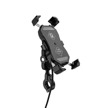 Forhøjet Version Vandtæt 12V Motorcykel QC3.0 USB Hurtig Oplader Mount Holder Stand til Mobiltelefon, Mobiltelefon GPS 96321