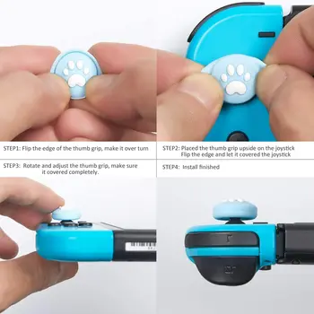 Ny Søstjerne Shell Thumb Stick Greb Cap Joysticket Beskyttende Cover til Nintendo Skifte NS Lite Glæde-con Controller Thumbstick Sag