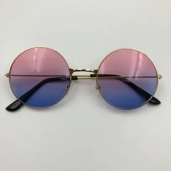Heiyuan Nye Prins Spejl Klassiske Runde Solbriller UV400 Gennemsigtig Progressive Ocean Stykke Fashion Store Frame Briller Rapport