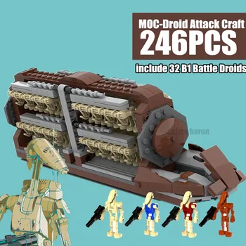 NEW Star Space Wars Battle Transport Slagskib Droid Deling Angreb Håndværk MOC byggesten Mursten Kids Legetøj 97348