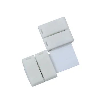 10stk L-Figur 5 Pin RGBW Stik 10mm Højre Vinkel Hjørne Solderless Stik-Clips Til 5050 LED lysstofrør til Strip