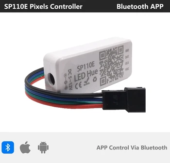 Dc 5 v WS2812B Led Strip Digital Panel Matrix Individuelt Adresserbar Lys Med 5V Led Strømforsyning SP110E Bluetooth Controller