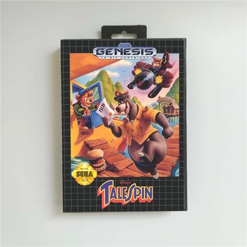 TaleSpin Fortælling Spin - USA Dække Med en Retail Box 16 Bit MD Game Card til Sega Megadrive Genesis spillekonsol