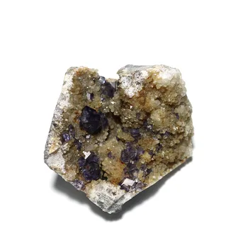 194g A4-3 Sjældne Naturlige Lilla Satin Mekaniske Mineral Mineral Krystal Modellen Collectible Ornament Gaver fra Fujian i Kina