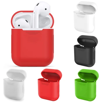1pc Multi-farve Skin Case Til Apple Airpods Protector Dække Max Stødsikkert Silikone Opbevaring Øretelefon Cases Til Iphone Airpods