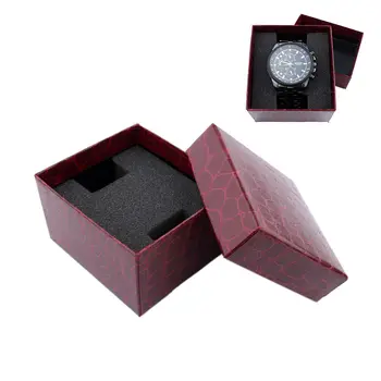 Høj Kvalitet Læder Armbåndsur Display Box Holder Arrangør Urkasse Smykker Dispay Se Boksen Til Stede Gaveæsker