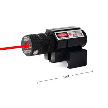 Kraftig Taktisk 8812 Mini Red Dot lasersigte Anvendelsesområde Weaver Picatinny Mount Indstillet til Pistol, Riffel Pistol Skud Airsoft Riffelsigte 9910