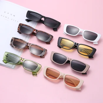 Retro Lille Rektangel Solbriller UV400-Brillerne på, Strand Slid Ins Populære Kvinder, Sol Briller 2021 Ny 99247