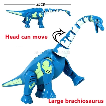 Jurassic Dinosaur World Park Store Brachiosaurus Spinosaurus Tyrannosaurus Rex Gorilla Model Byggesten Kits Legetøj For Børn 99583