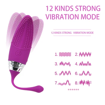 VATINE 12 Frekvens Bullet Vibrator Stimulere Klitoris Vibrerende Æg til Vaginal og G-spot Massager sexlegetøj Til Kvinde Trådløse Fjernbetjening