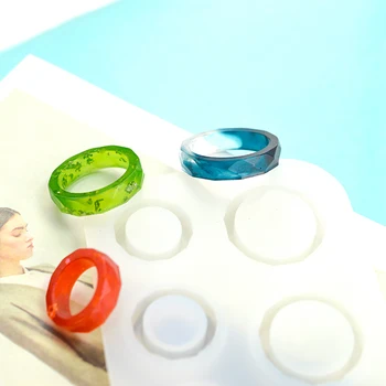 1stk 15-22mm Ring Silicone Mold Crystal DIY Epoxy Harpiks Støbning Forme Håndlavede Smykker Tilbehør Gøre Værktøj 99839